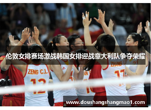 伦敦女排赛场激战韩国女排迎战意大利队争夺荣耀